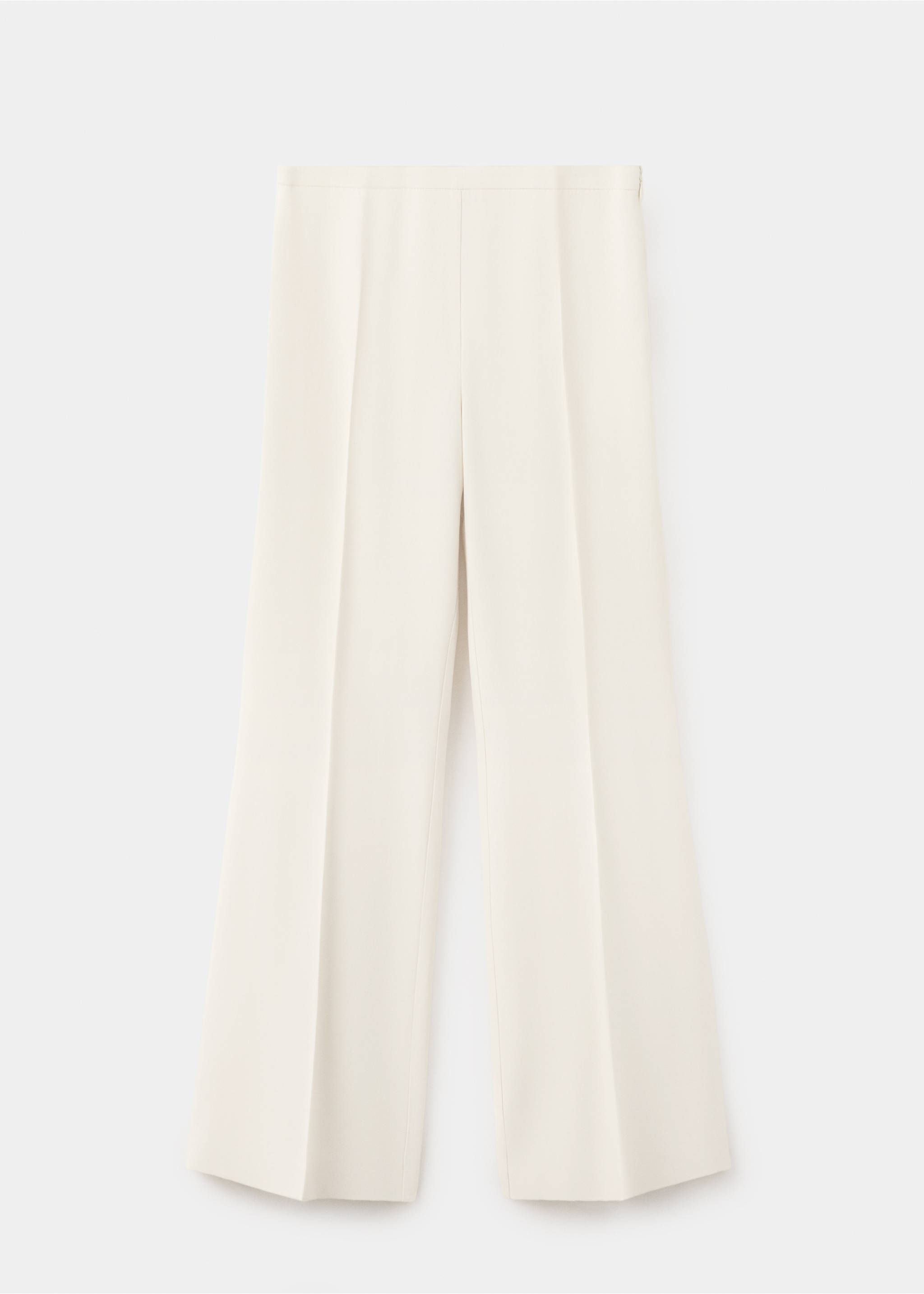 Straight-fit suit trousers - Article without model, Vanilla. Ref: 37034450-00.