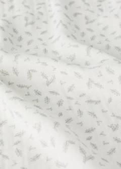 Printed cotton muslin swaddle blanket — Ecru 2