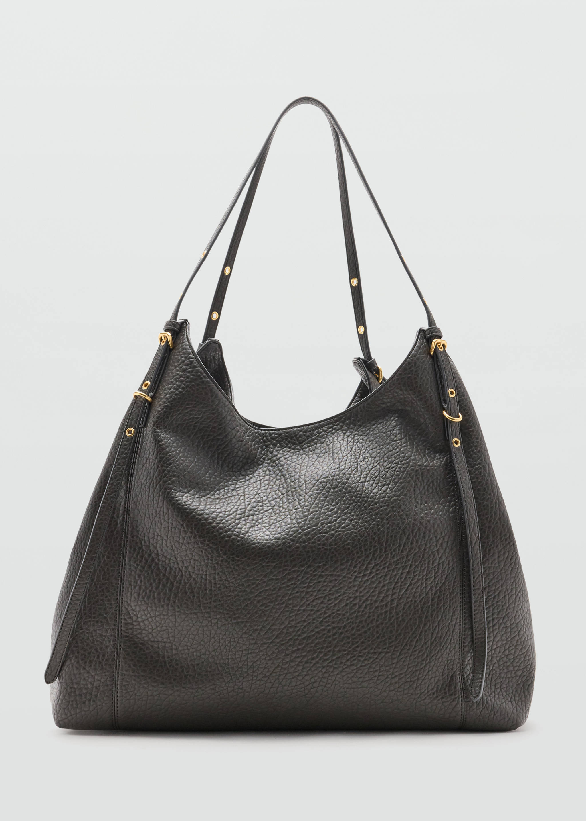 Large large-buckle bucket bag - Article without model