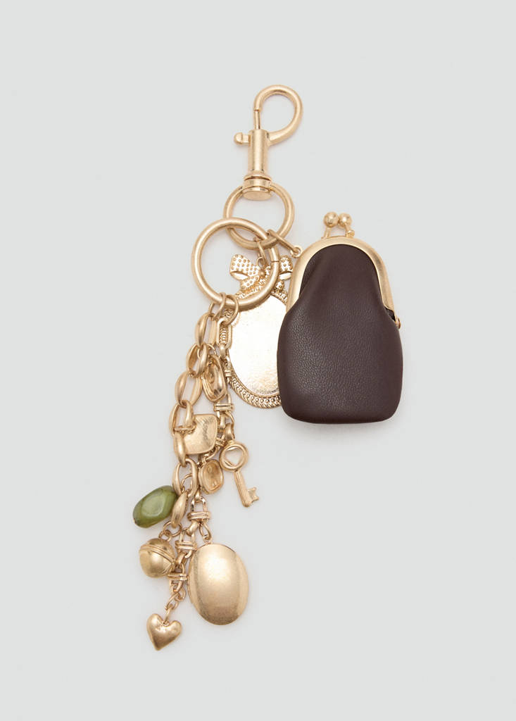 Hanging charm keyring — Gold