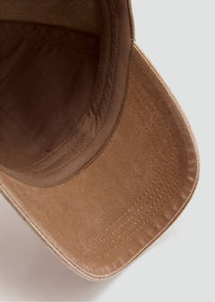 Embroidered distressed-effect cap — Burnt Orange 4