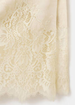 V-neck lace top — Ecru 8