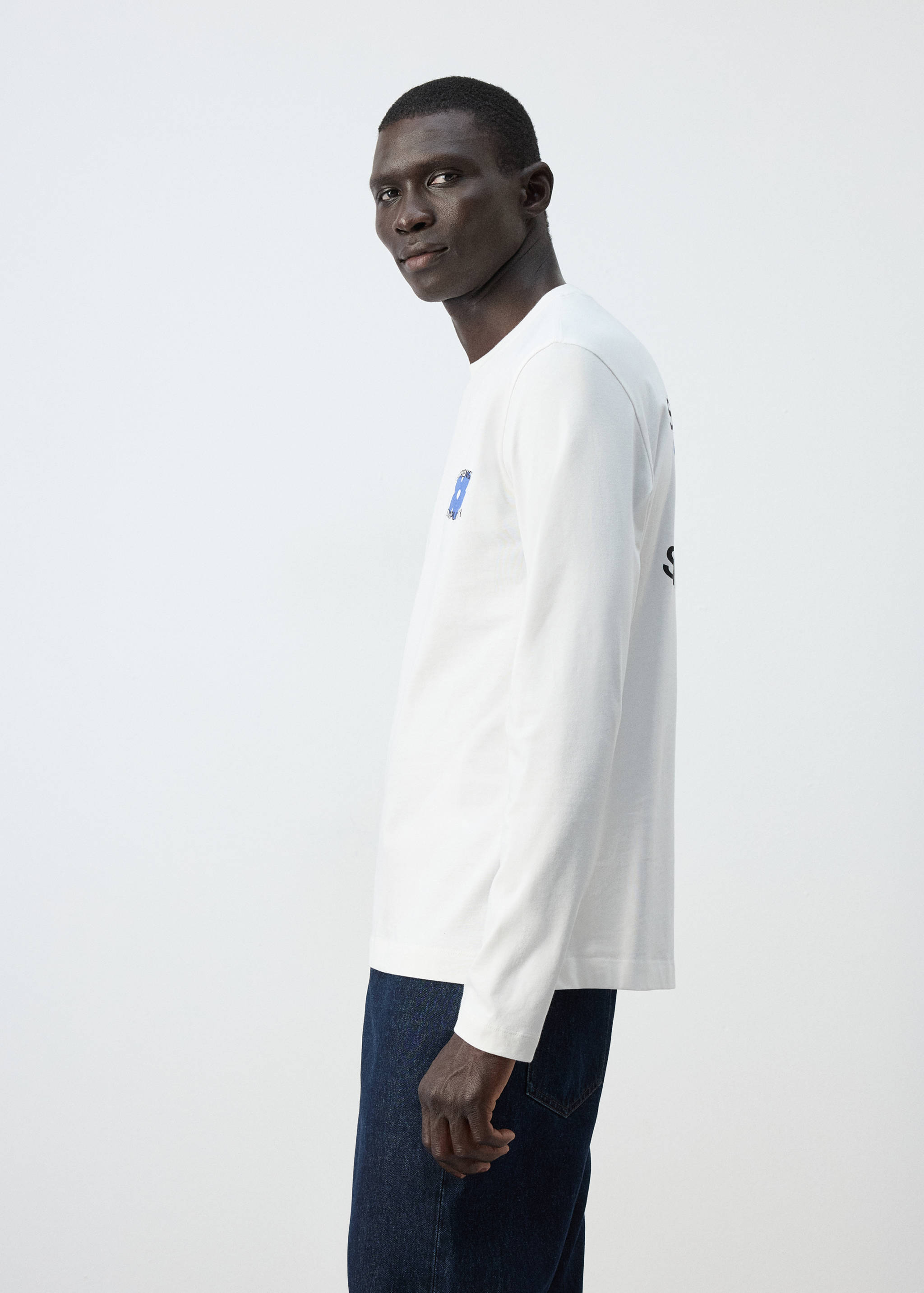 100% cotton printed t-shirt - Details of the article 2