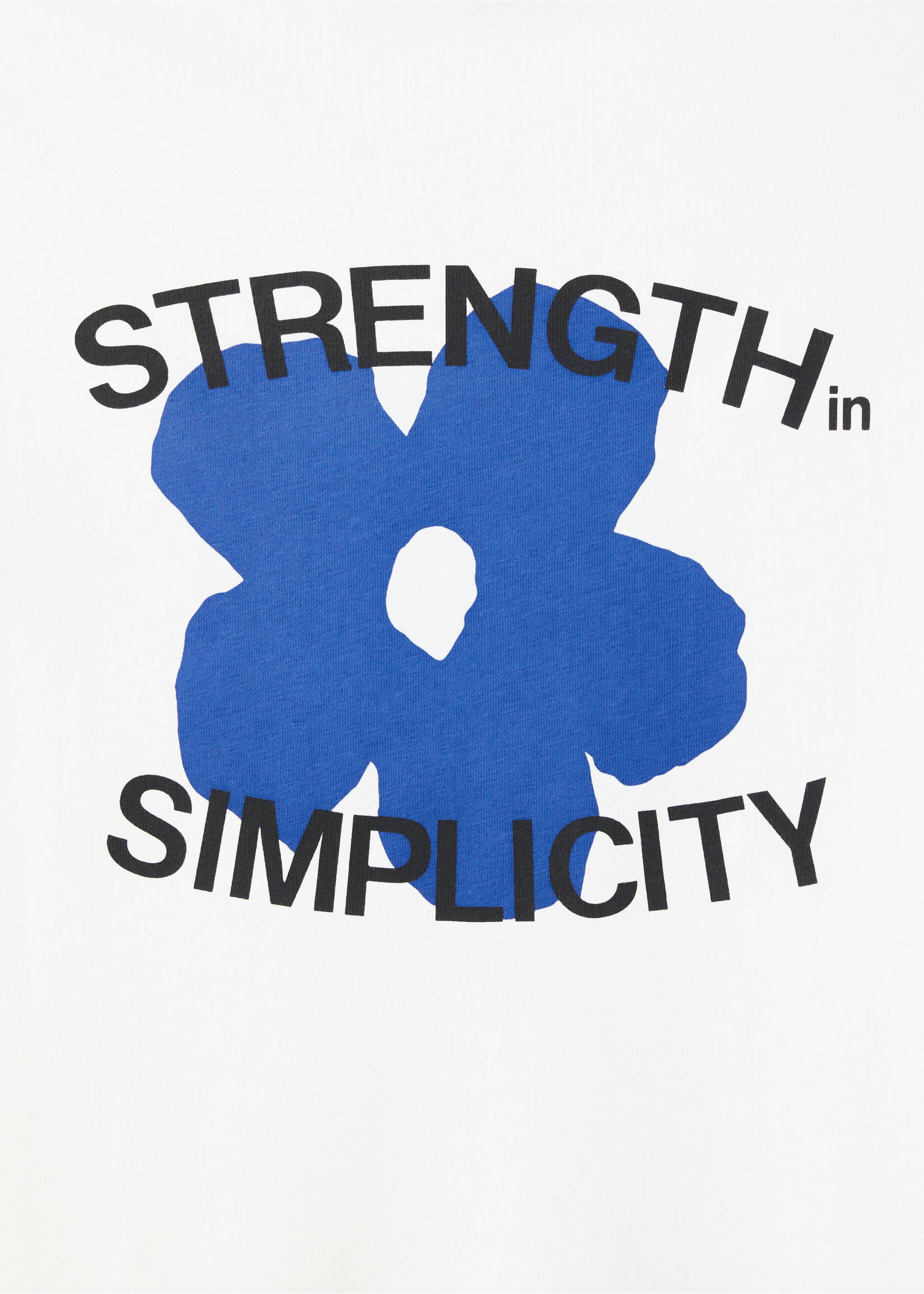 100% cotton printed t-shirt - Details of the article 8, White. Ref: 37034471-00.