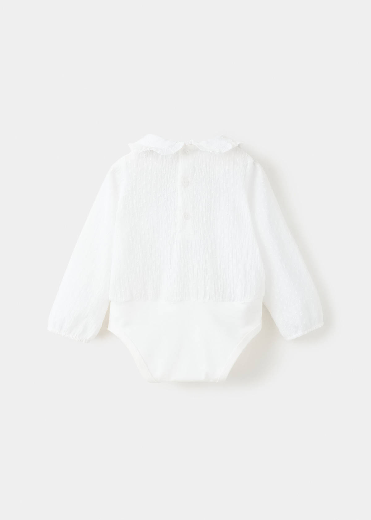 Plumeti cotton blouse — Off White