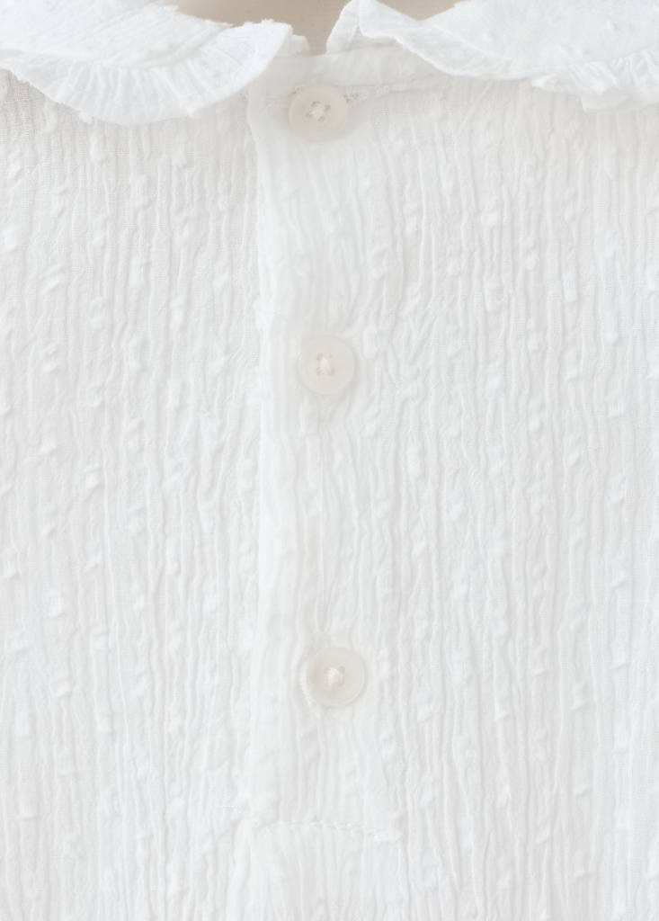 Plumeti cotton blouse — Off White