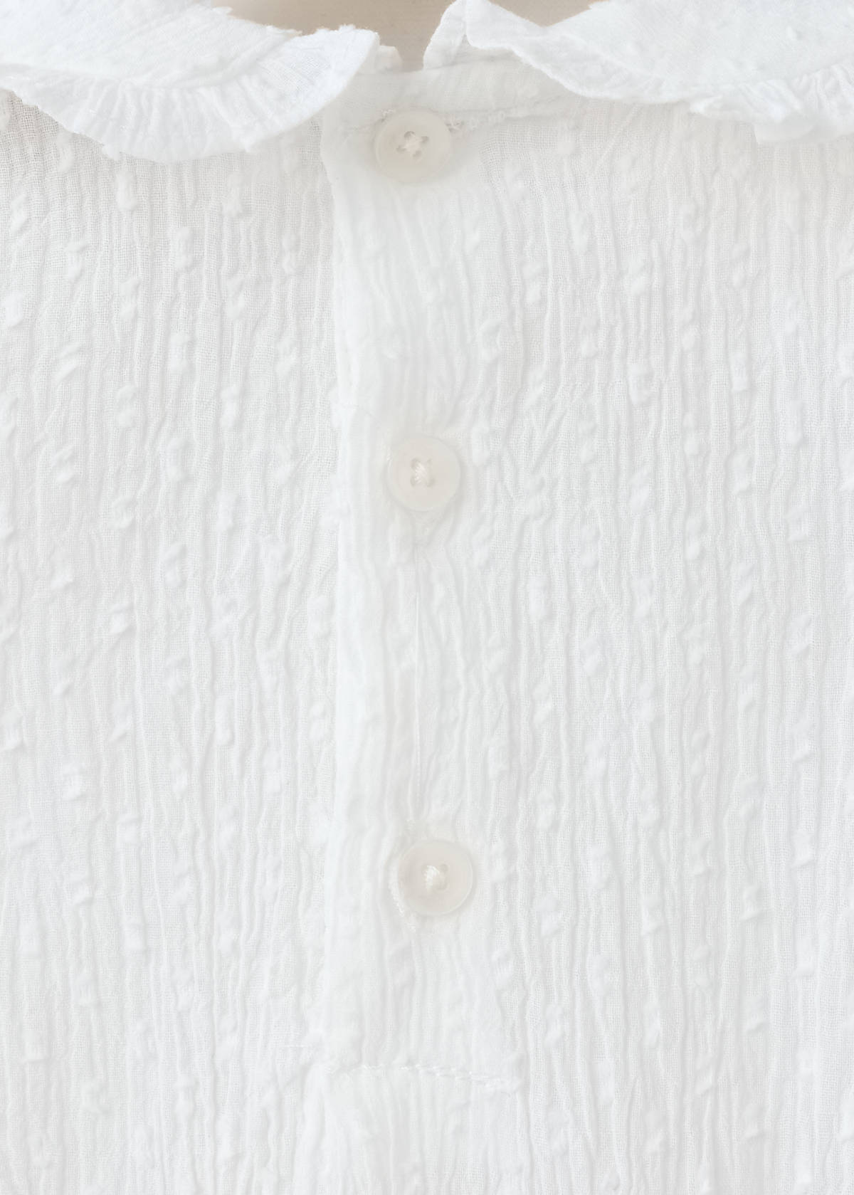 Plumeti cotton blouse — Off White