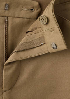 High-waisted flared trousers — Khaki 6