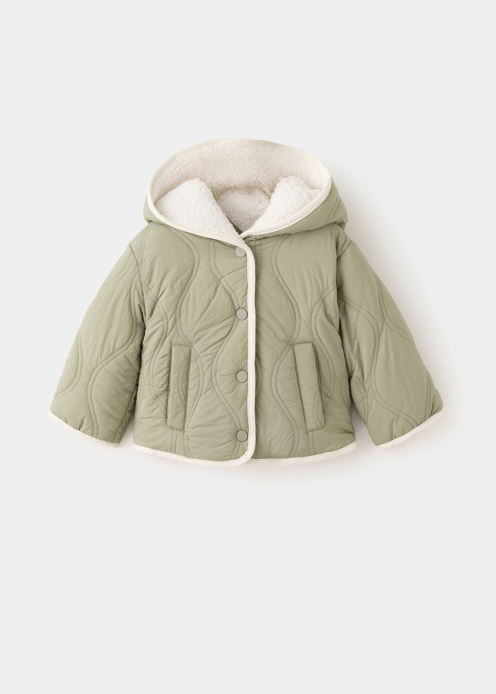 Borg-lined hooded anorak - Article without model