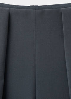 Straight-fit pleated trousers — Grey 7