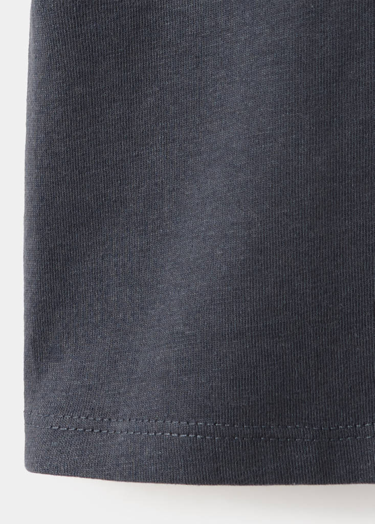 Shoulder Detail T-shirt — Charcoal