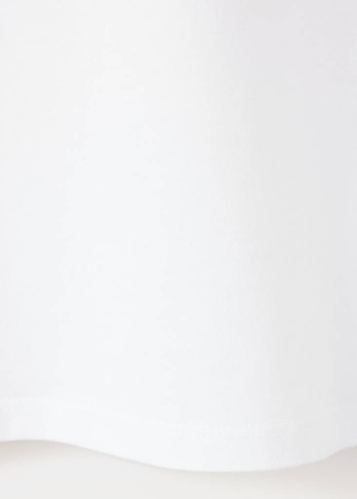 Fitted T-shirt with crisscross lacing — Off White