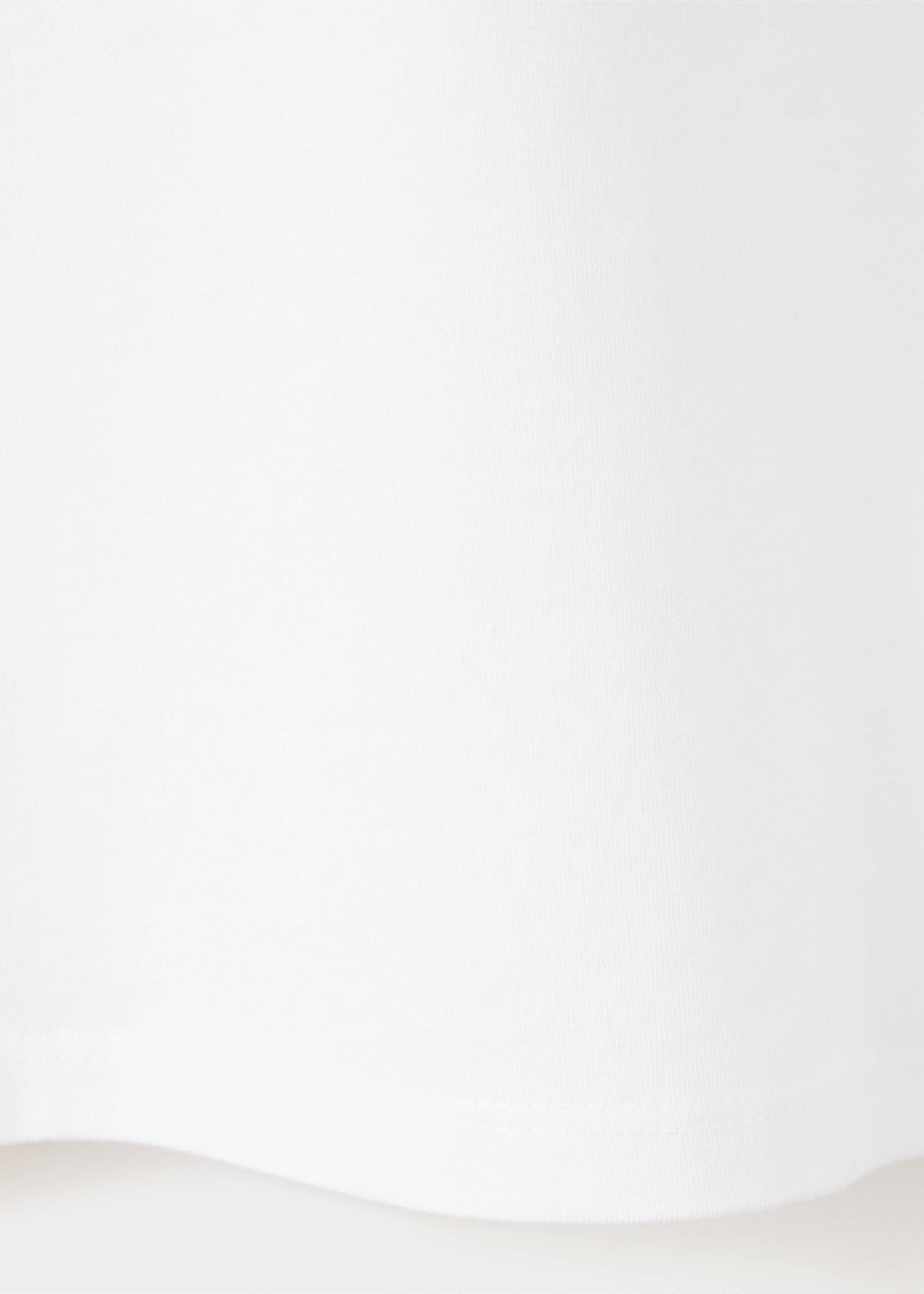 Fitted T-shirt with crisscross lacing - Details of the article 0, Off White. Ref: 37034782-00.