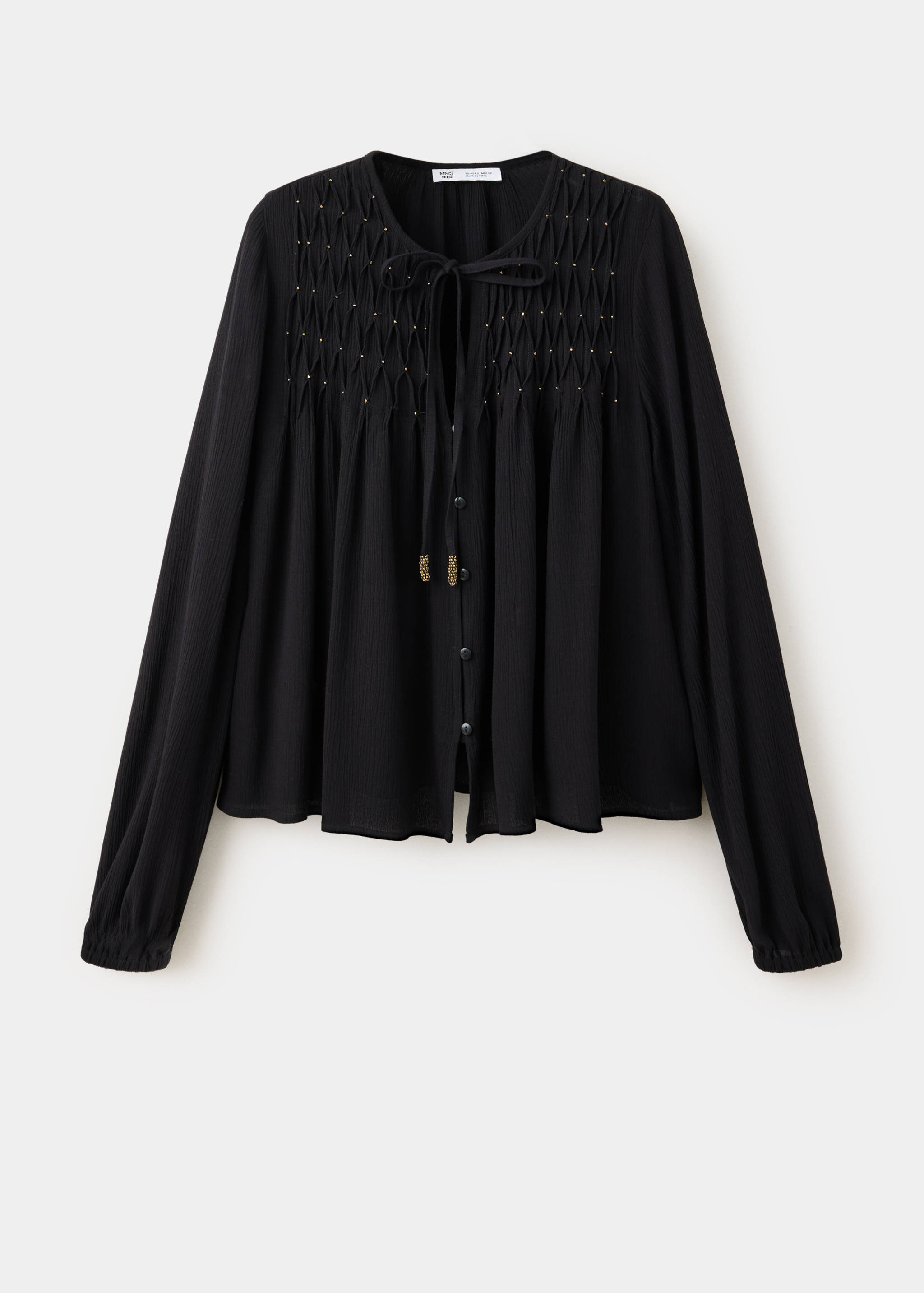 Fluid blouse with metallic details - Article without model