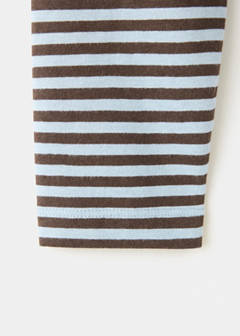 Striped cotton T-shirt — Chocolate 6