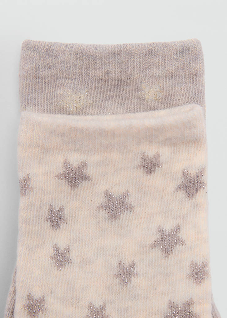 Star ankle socks 2 pack — Medium Brown