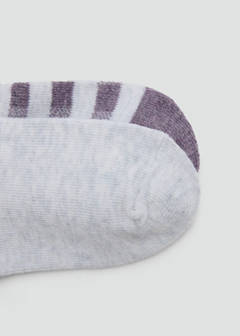 2 pack ribbed socks — Purple 2