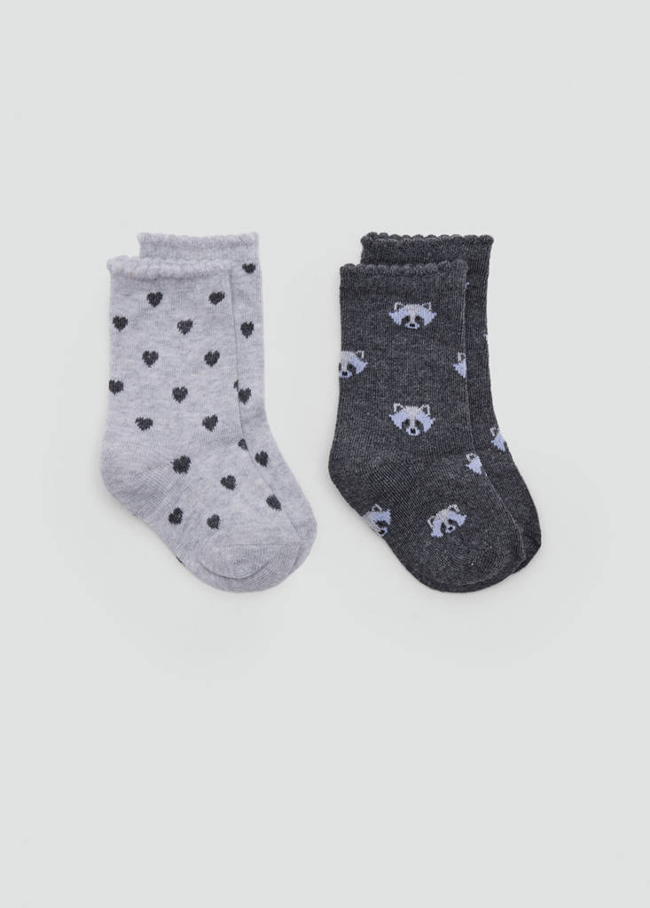 2 pack printed socks - thumbnail 2