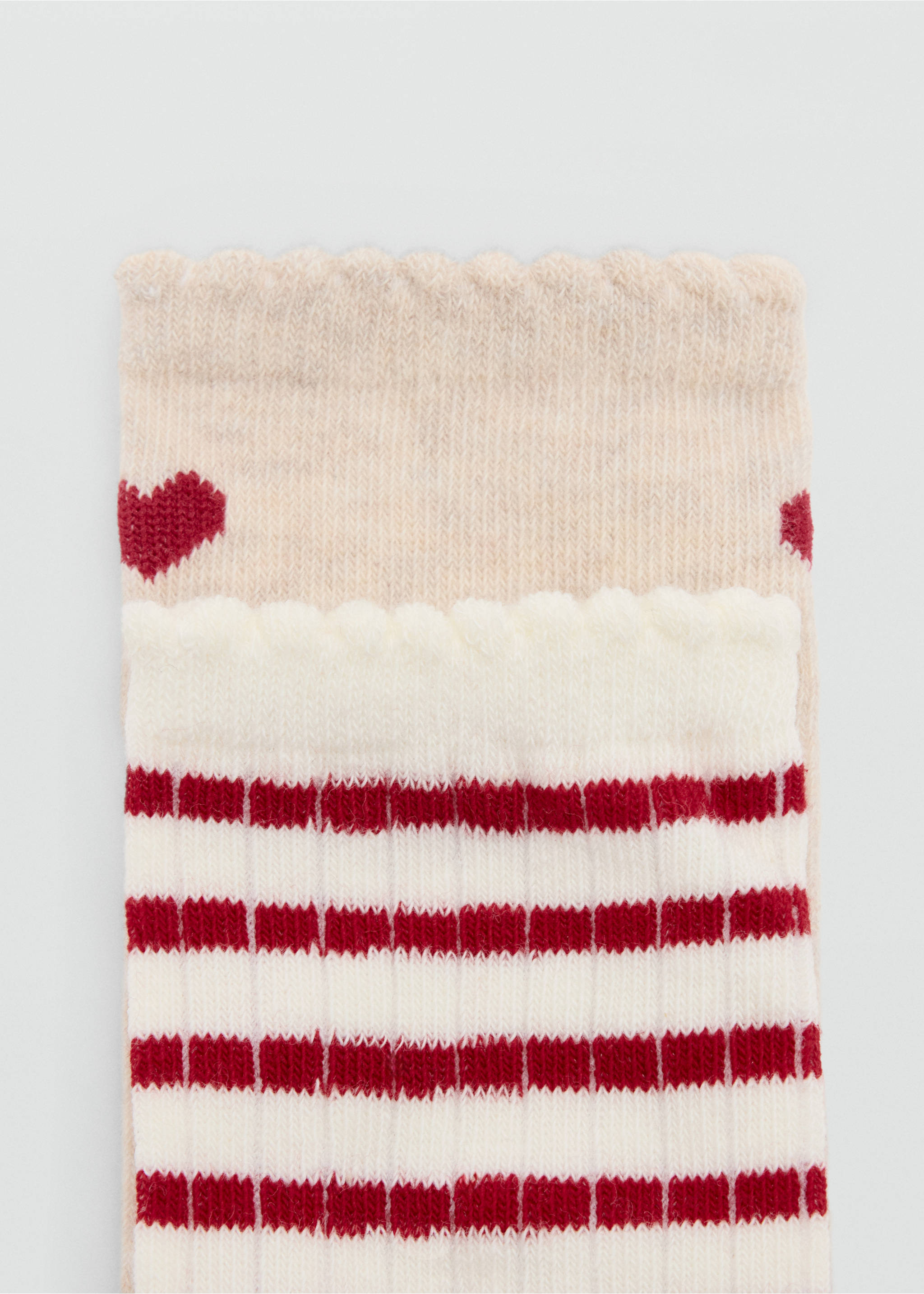 2 pack printed socks - Reverse of the article, Red. Ref: 37034791-00.