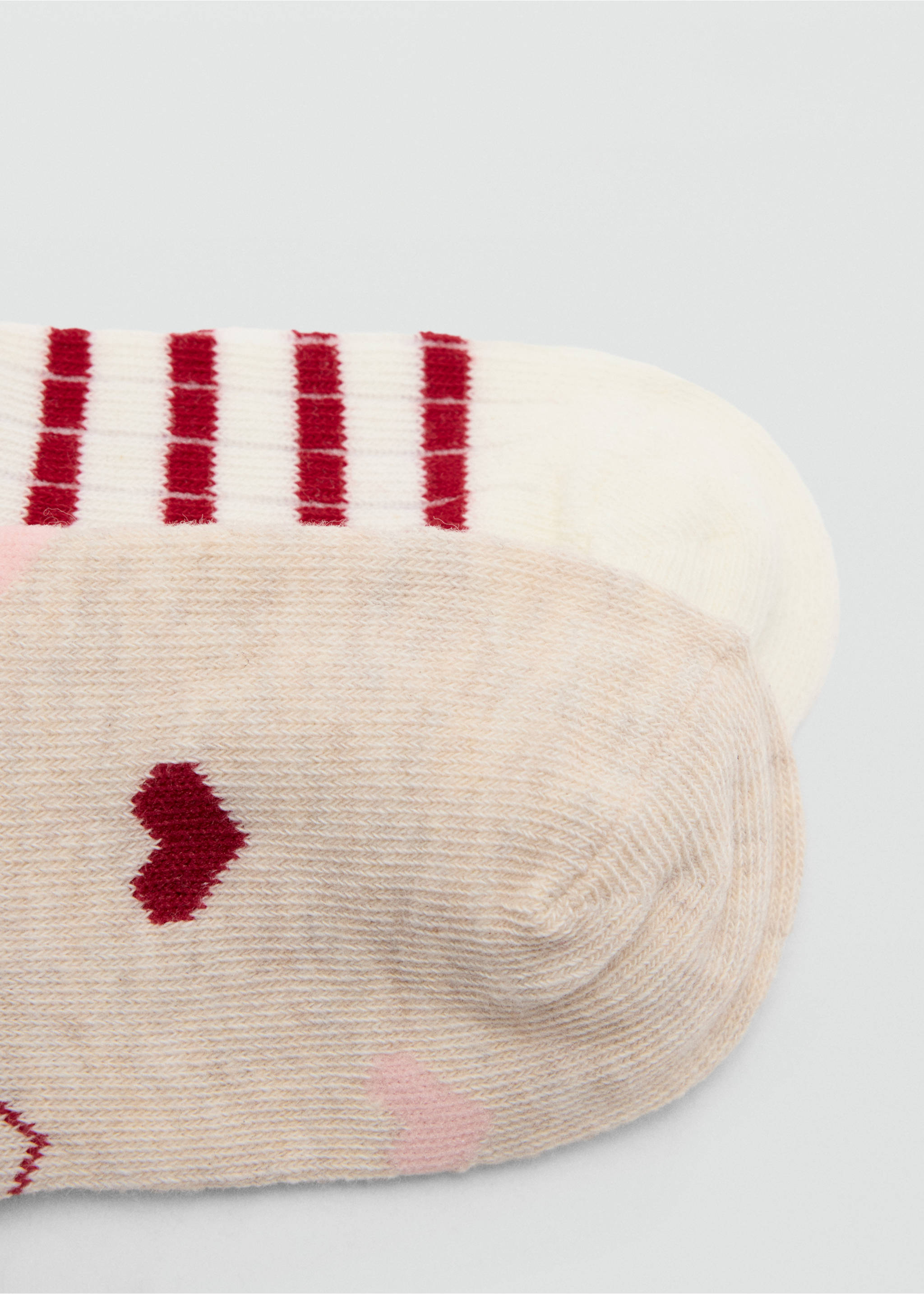 2 pack printed socks - Details of the article 8, Red. Ref: 37034791-00.
