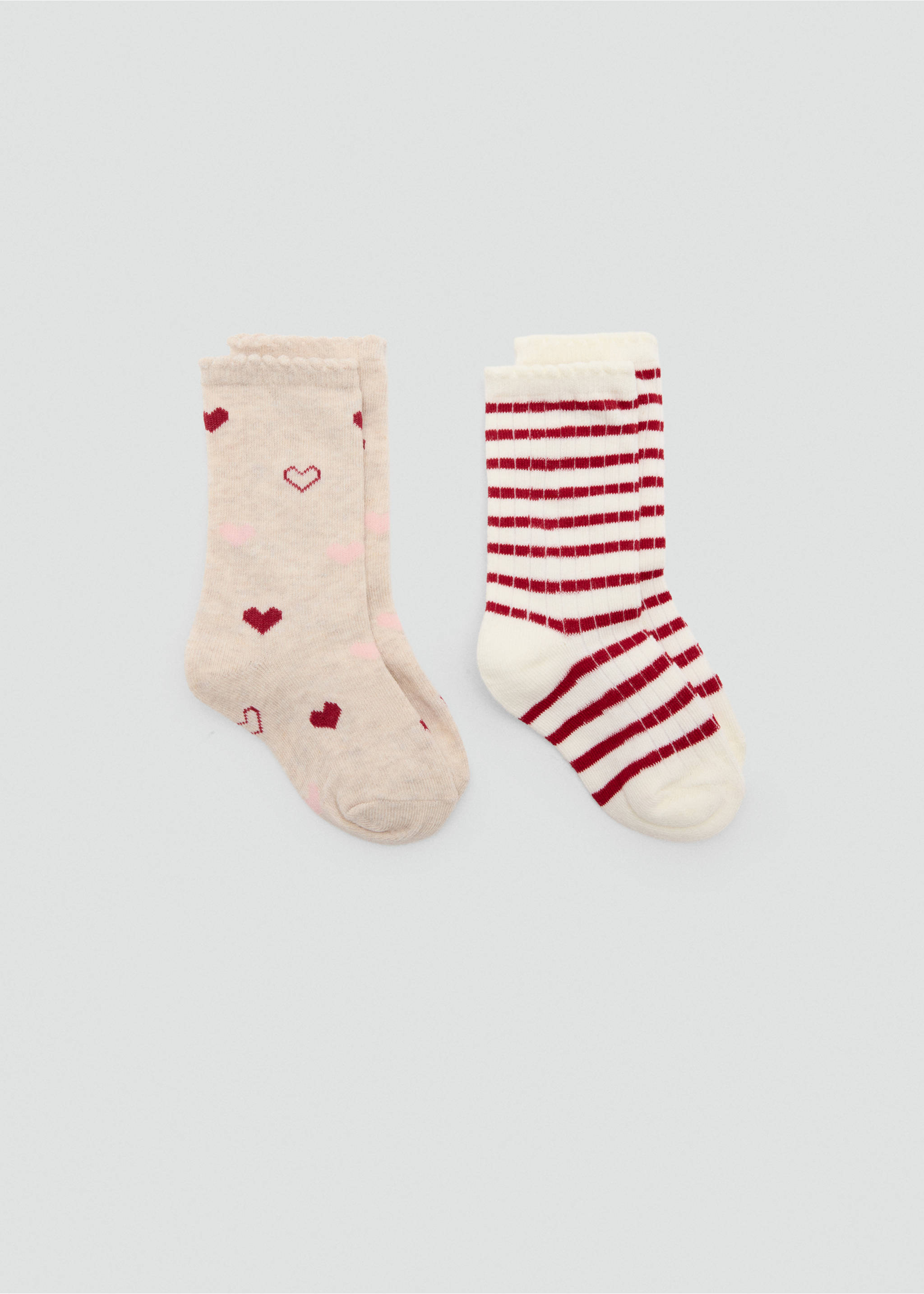2 pack printed socks - Article without model, Red. Ref: 37034791-00.