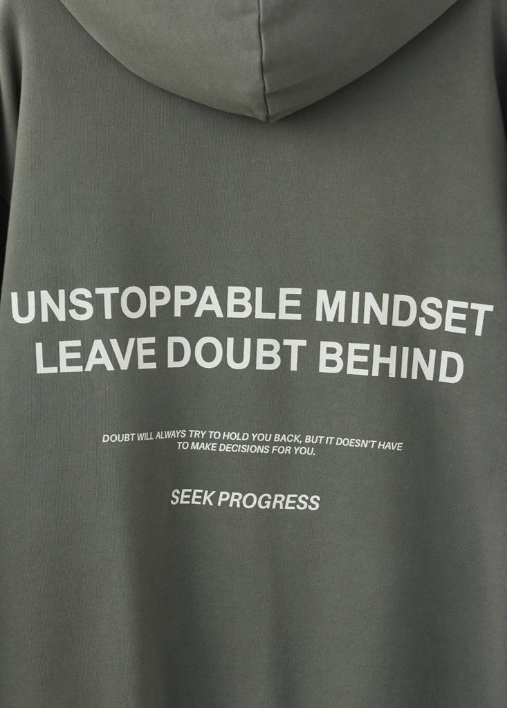 Hoodie cotton sweatshirt — Dark Green