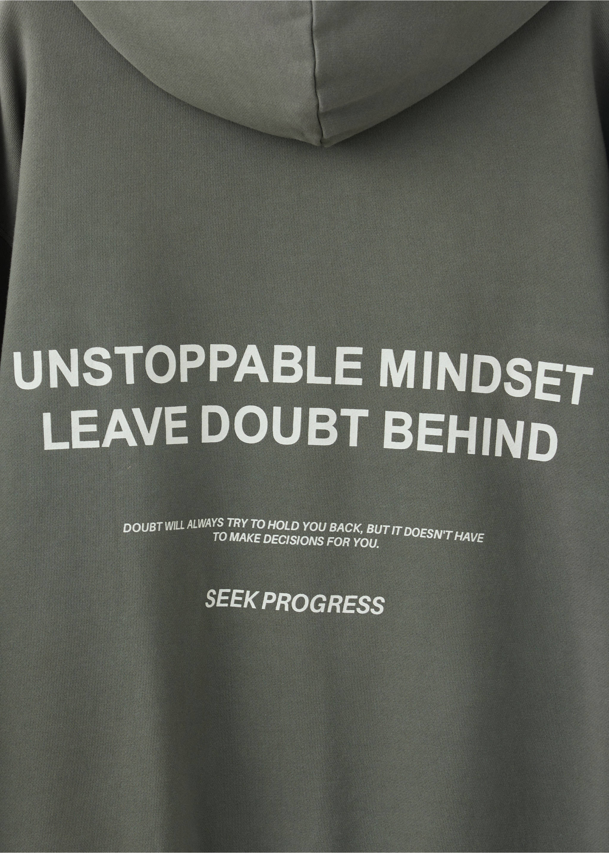 Hoodie cotton sweatshirt - Details of the article 0, Dark Green. Ref: 37034792-00.