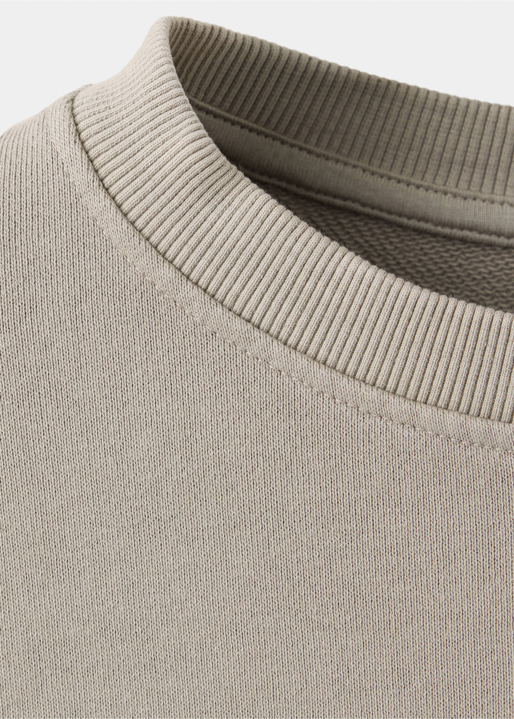 Printed sweatshirt 100% cotton - Details of the article 0, Medium Brown. Ref: 37034793-00.