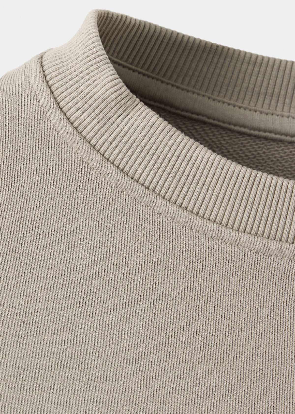 Printed sweatshirt 100% cotton — Medium Brown