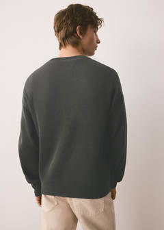 Ribbed cotton knit jersey — Charcoal 4