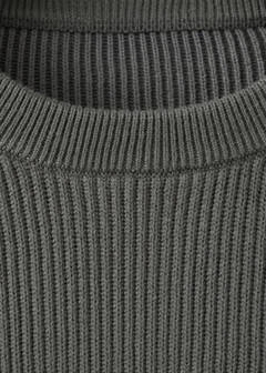 Ribbed cotton knit jersey — Charcoal 6