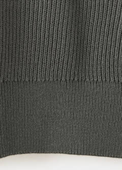Ribbed cotton knit jersey — Charcoal 7