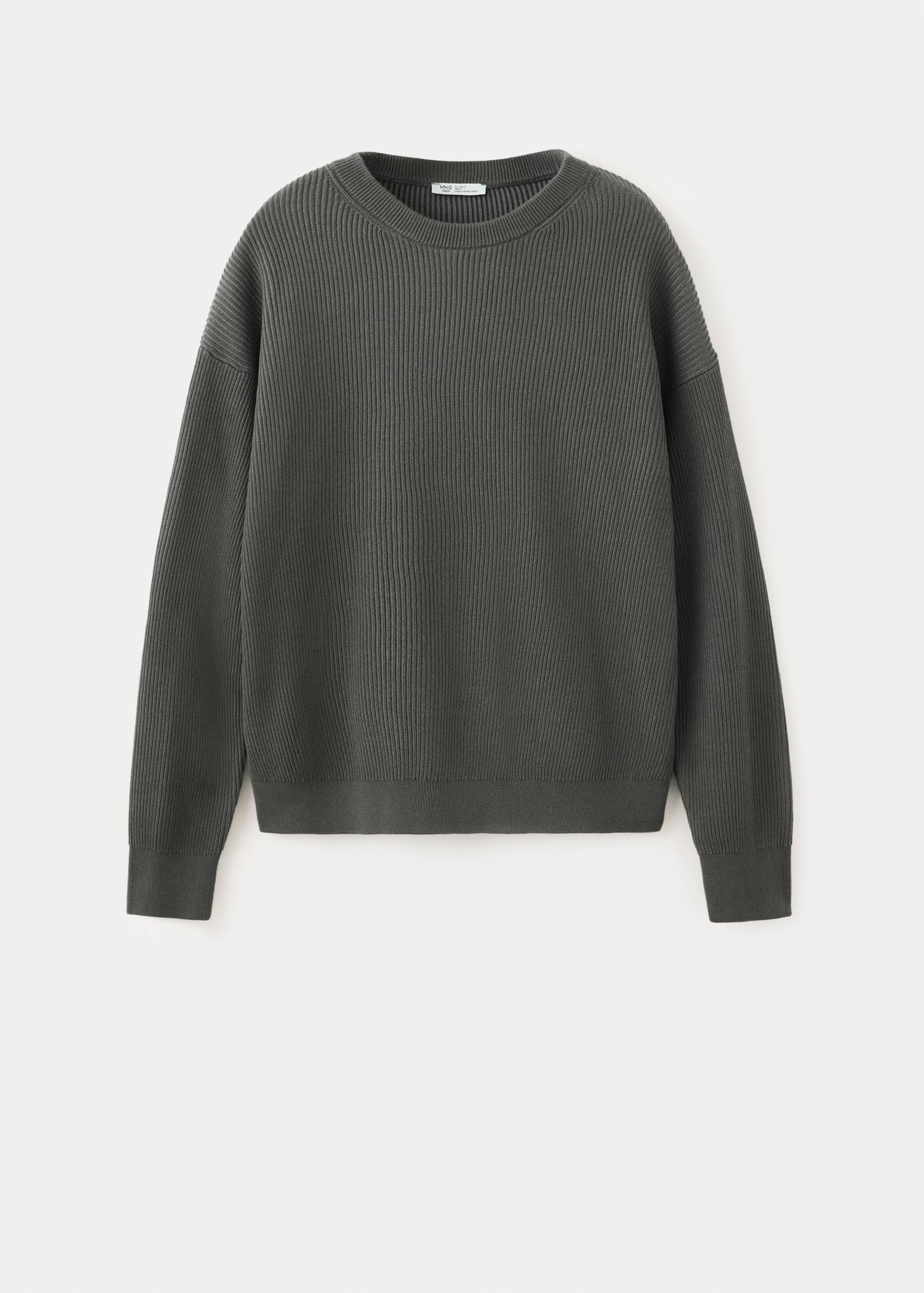Ribbed cotton knit jersey - Article without model