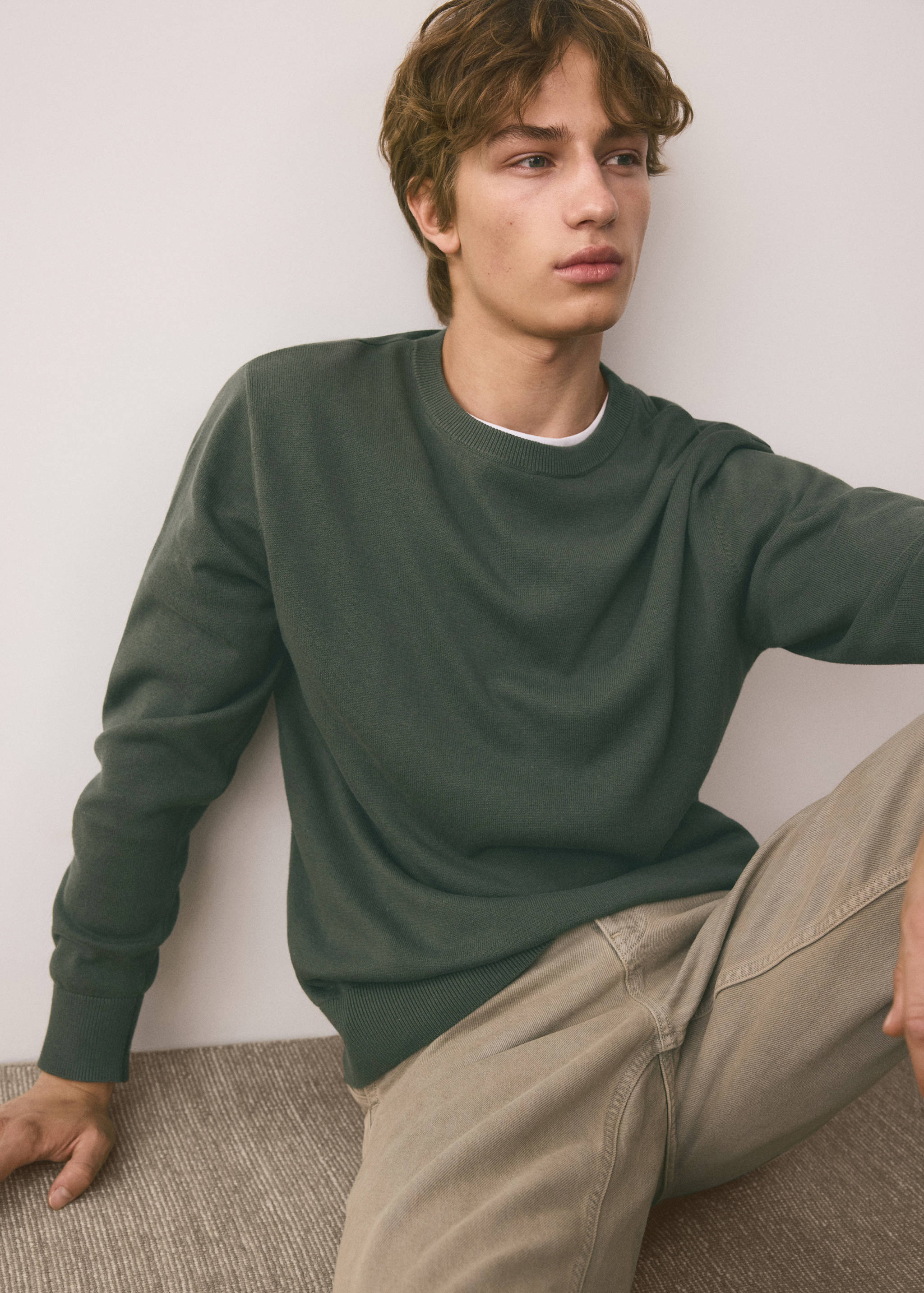 Knitted cotton sweater - Details of the article 2