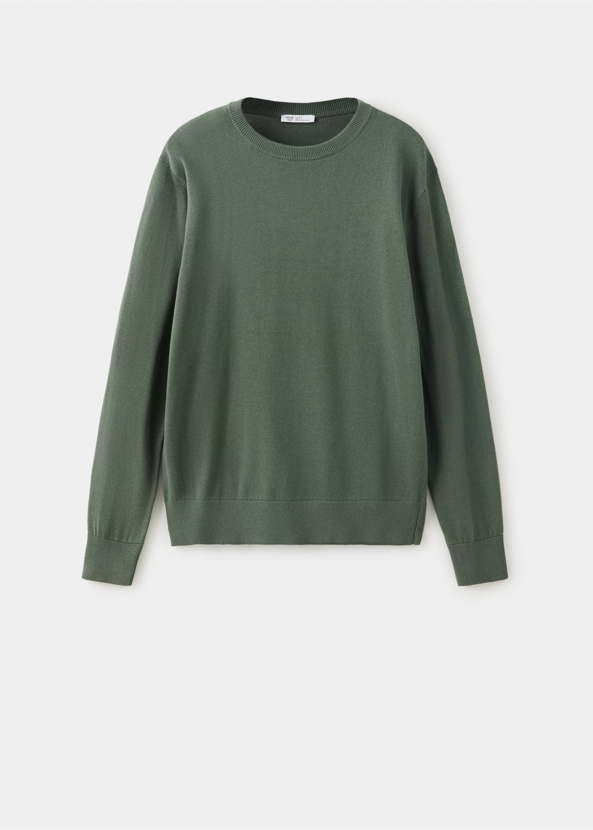 Knitted cotton sweater - Article without model, Green. Ref: 37034796-00.
