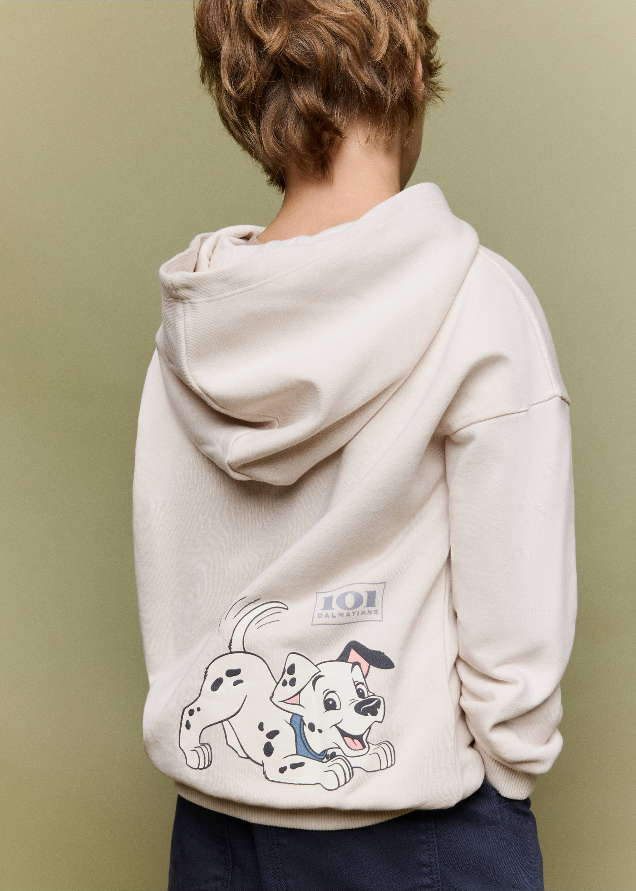 Sweat à capuche Les 101 Dalmatiens - Verso de l’article, Gris clair/pastel. Ref: 37034797-00.