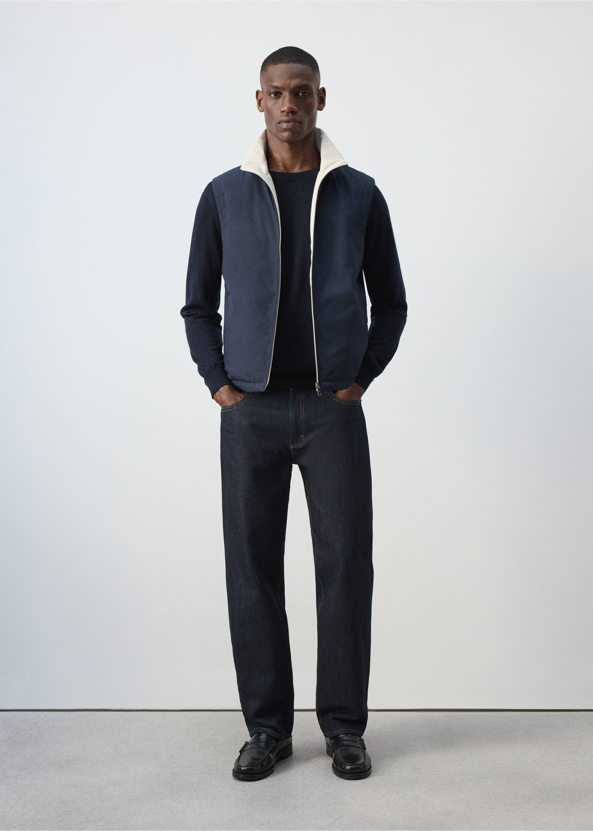 Waistcoat nadast - General plane, Night Blue. Ref: 37035153-00.