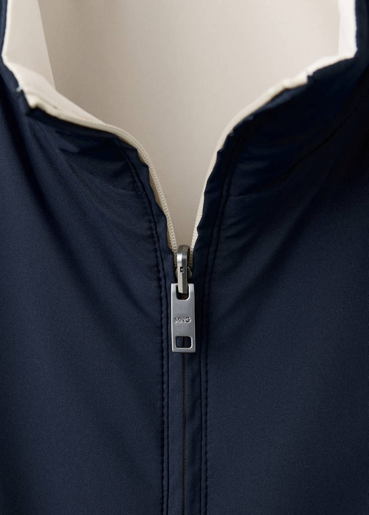 Reversible water-repellent gilet — Night Blue