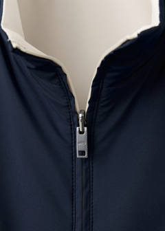 Reversible water-repellent gilet — Night Blue 9