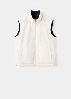 Reversible water-repellent gilet — Night Blue 7
