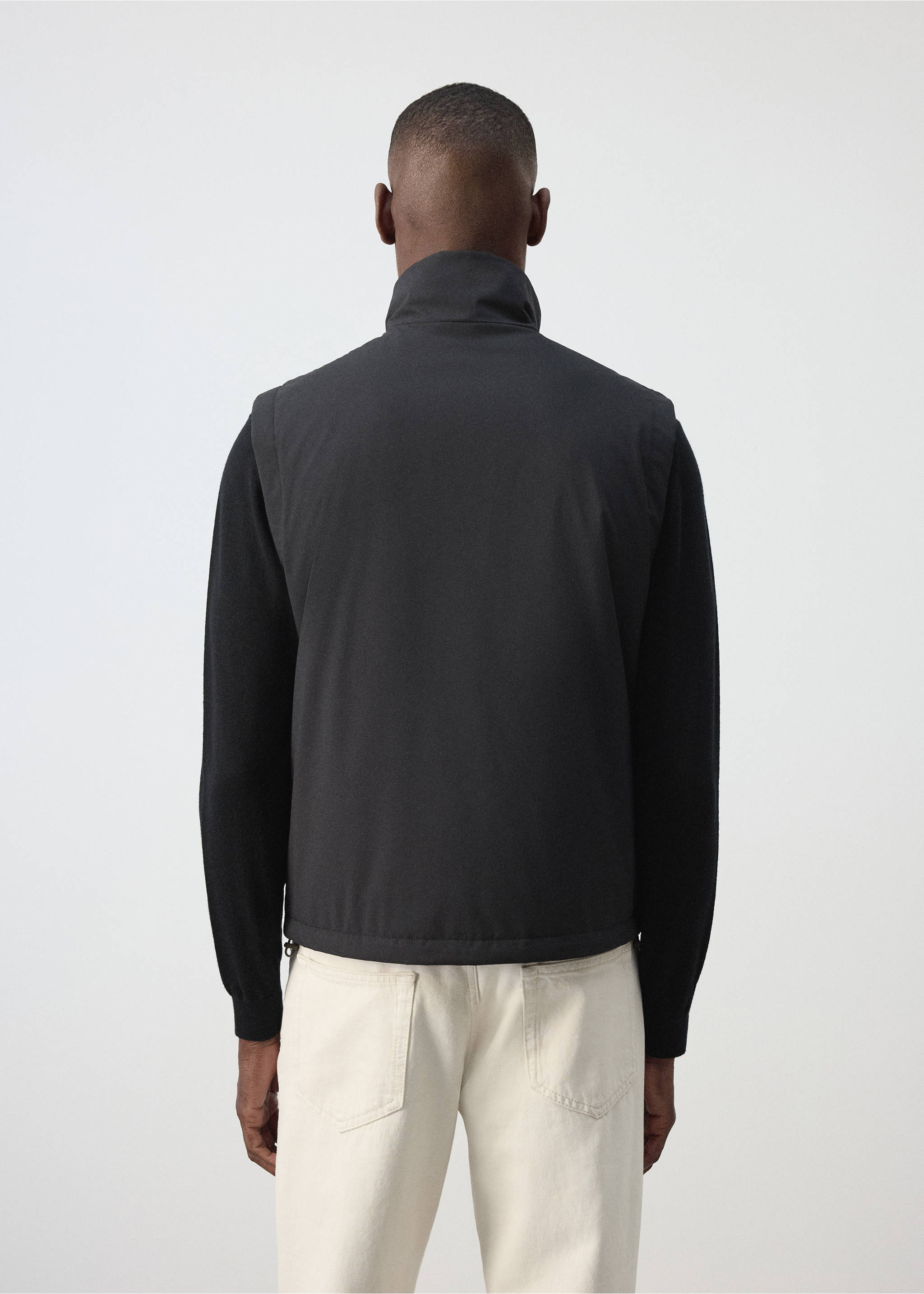 Waistcoat nadast - Reverse of the article, Black. Ref: 37035153-00.