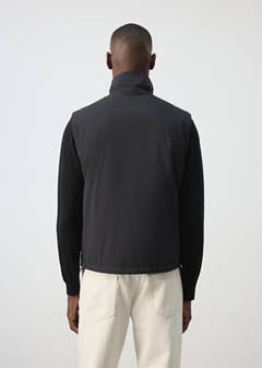 Reversible water-repellent gilet — Black 3