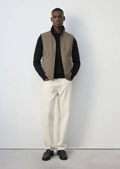 Reversible water-repellent gilet — Black 6