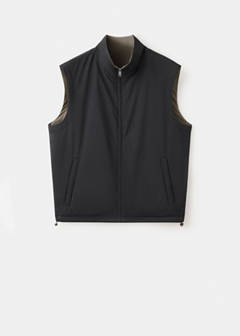 Reversible water-repellent gilet — Black 7