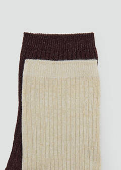 2 pack lurex socks — Chocolate 2