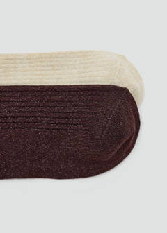 2 pack lurex socks — Chocolate 3