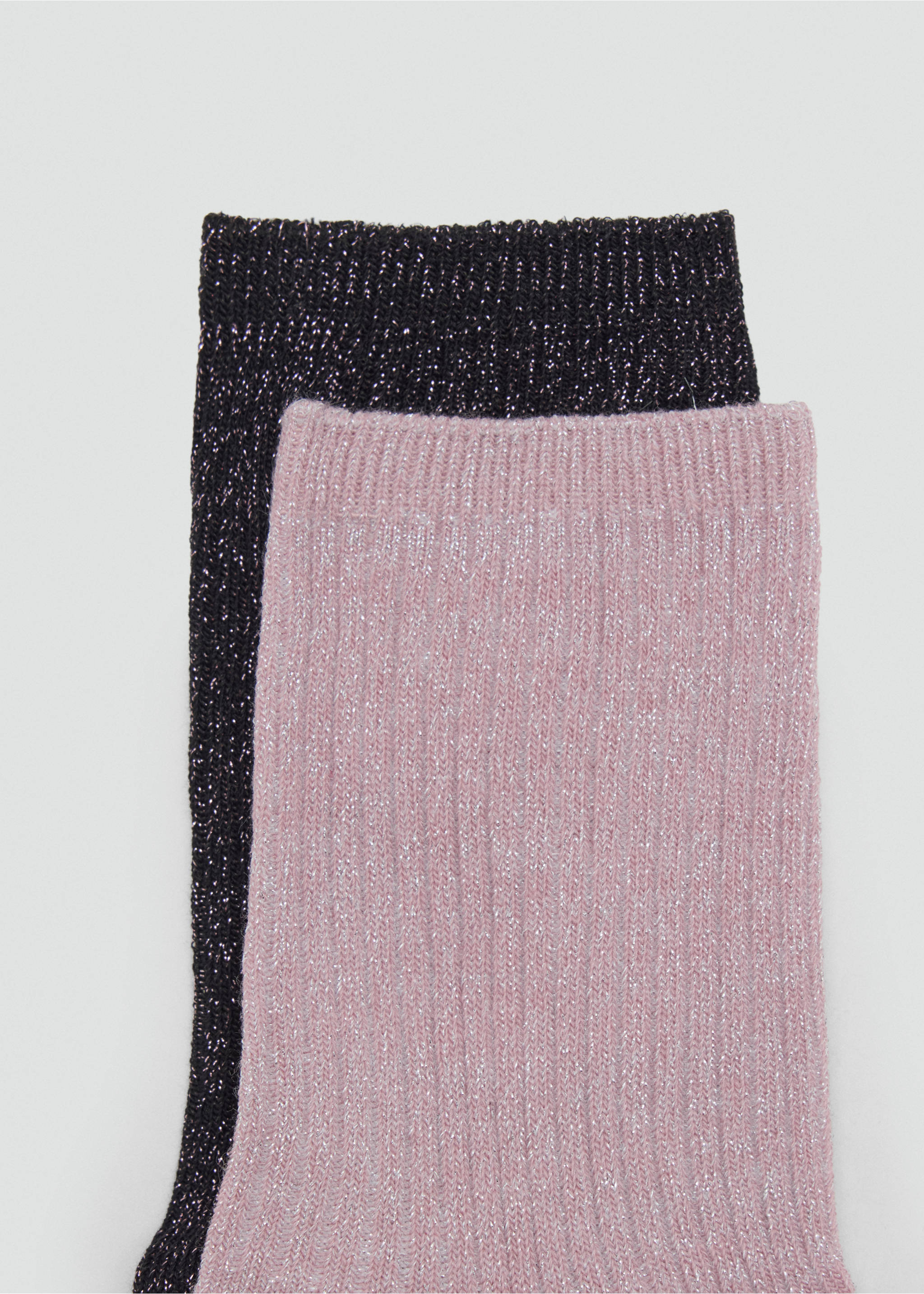 2 pack lurex socks - Medium plane, Pink. Ref: 37035154-00.