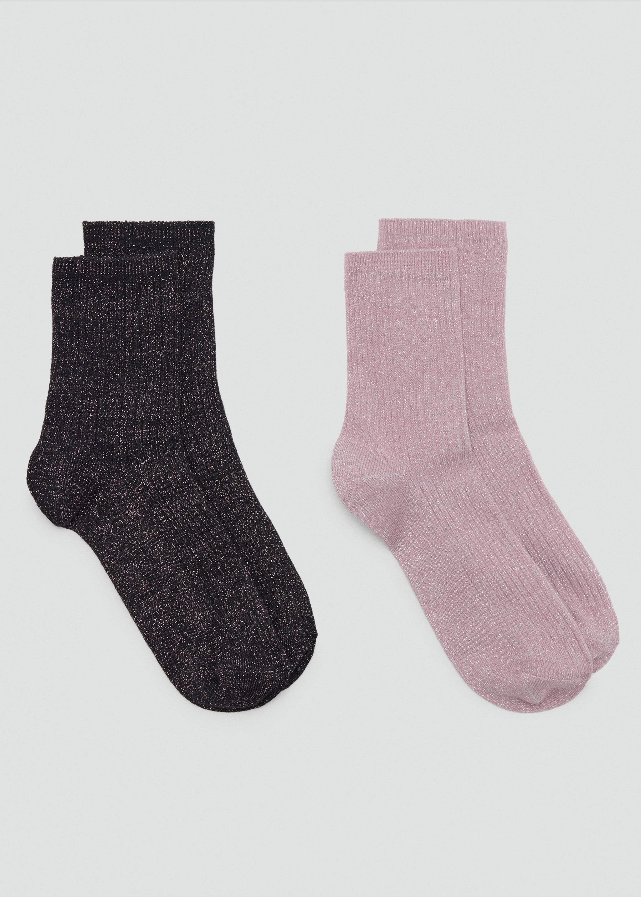 2 pack lurex socks - Article without model, Pink. Ref: 37035154-00.