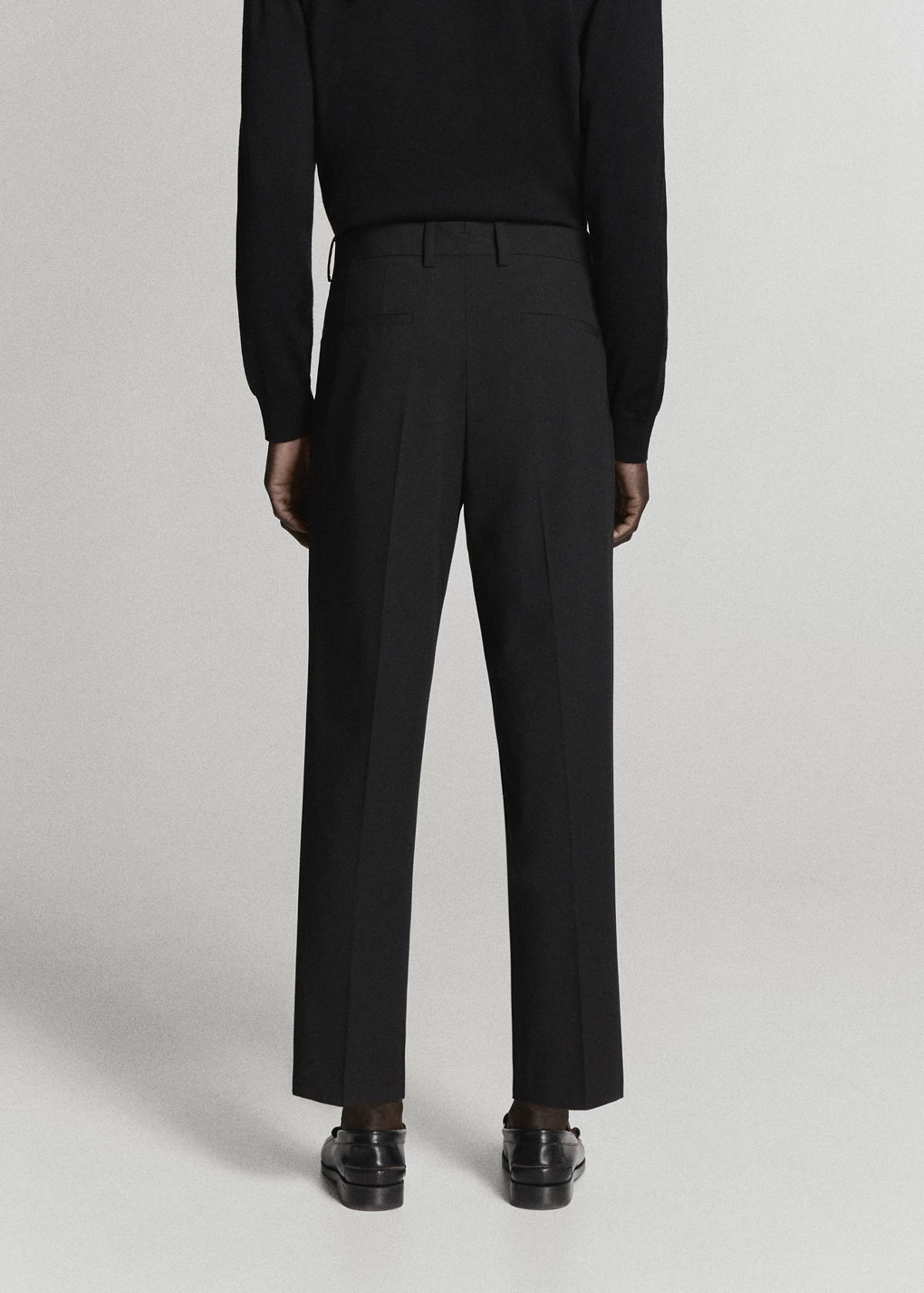 Boston regular-fit suit trousers — Black