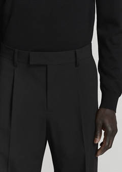 Boston regular-fit suit trousers — Black 4